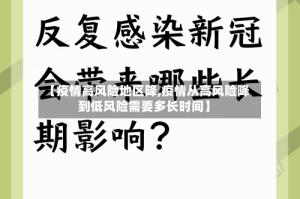 【疫情高风险地区降,疫情从高风险降到低风险需要多长时间】