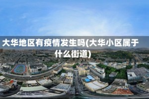大华地区有疫情发生吗(大华小区属于什么街道)