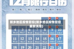 新乡地区疫情管控(新乡地区疫情管控最新消息)