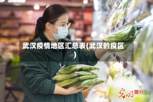 武汉疫情地区汇总表(武汉的疫区)