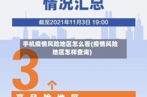手机疫情风险地区怎么看(疫情风险地区怎样查询)