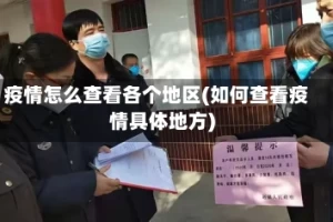 疫情怎么查看各个地区(如何查看疫情具体地方)