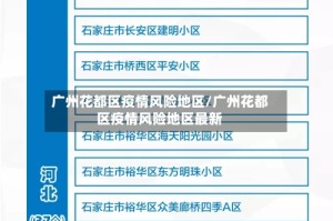 广州花都区疫情风险地区/广州花都区疫情风险地区最新