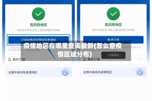 疫情地区在哪里查询最新(怎么查疫情区域分布)