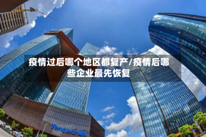 疫情过后哪个地区都复产/疫情后哪些企业最先恢复