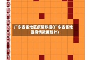 广东省各地区疫情数据(广东省各地区疫情数据统计)