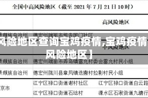 【风险地区查询宝鸡疫情,宝鸡疫情高风险地区】