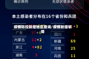 疫情防控新增地区查询/疫情新增明细