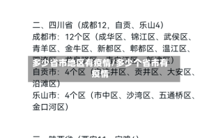 多少省市地区有疫情/多少个省市有疫情