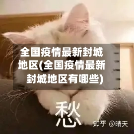 全国疫情最新封城地区(全国疫情最新封城地区有哪些)-第1张图片