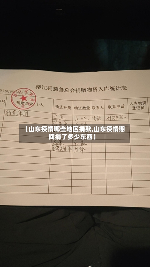 【山东疫情哪些地区捐款,山东疫情期间捐了多少东西】-第2张图片