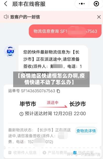 【疫情地区快递慢怎么办啊,疫情快递不动了怎么办】-第1张图片