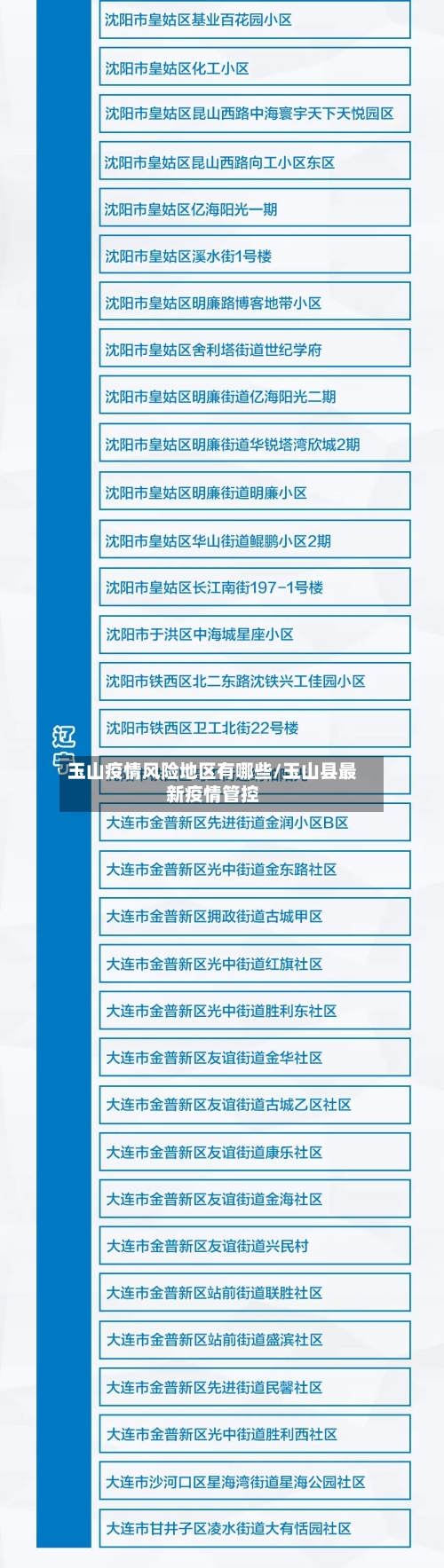 玉山疫情风险地区有哪些/玉山县最新疫情管控-第1张图片