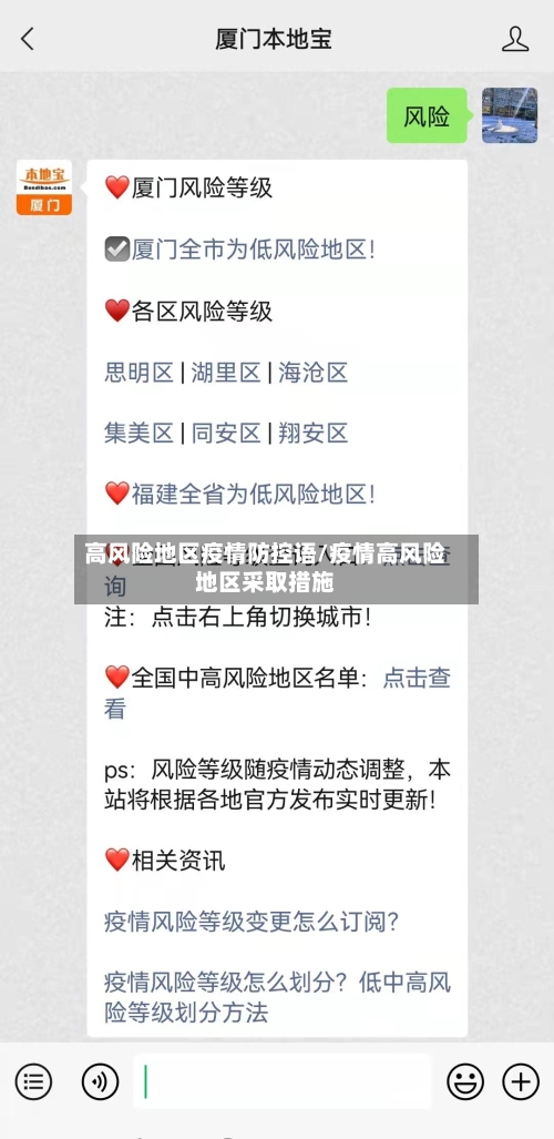 高风险地区疫情防控语/疫情高风险地区采取措施-第1张图片