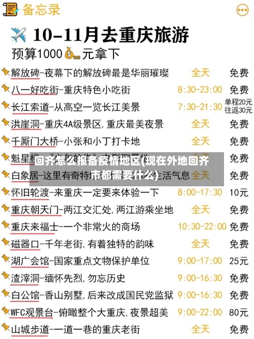 回齐怎么报备疫情地区(现在外地回齐市都需要什么)-第1张图片