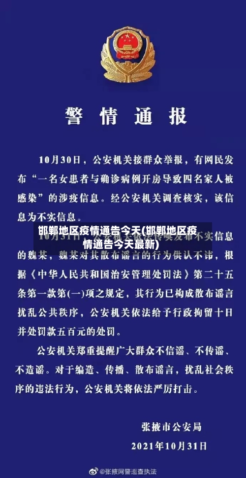 邯郸地区疫情通告今天(邯郸地区疫情通告今天最新)-第2张图片