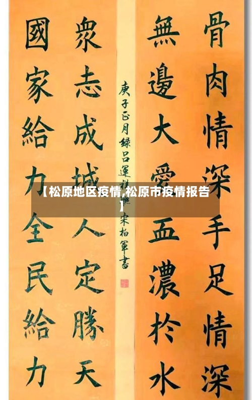 【松原地区疫情,松原市疫情报告】-第1张图片