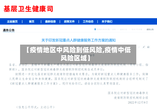 【疫情地区中风险到低风险,疫情中低风险区域】-第1张图片