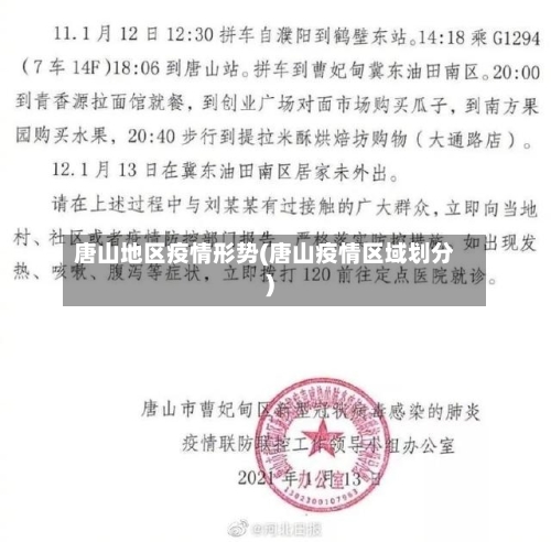 唐山地区疫情形势(唐山疫情区域划分)-第1张图片