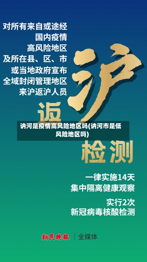 讷河是疫情高风险地区吗(讷河市是低风险地区吗)-第1张图片