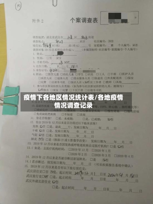 疫情下各地区情况统计表/各地疫情情况调查记录-第2张图片