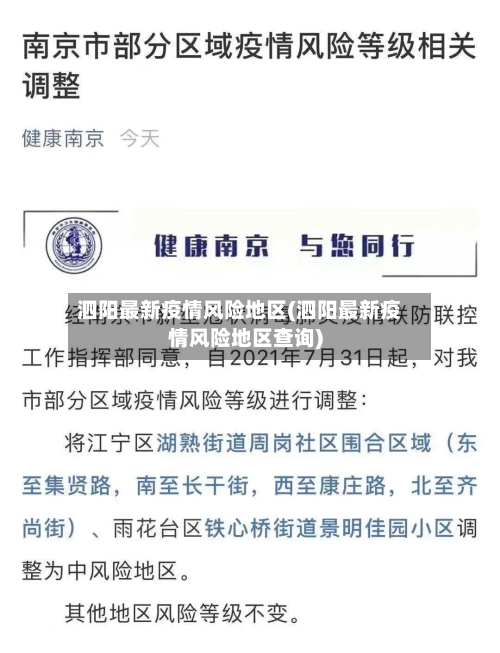 泗阳最新疫情风险地区(泗阳最新疫情风险地区查询)-第2张图片