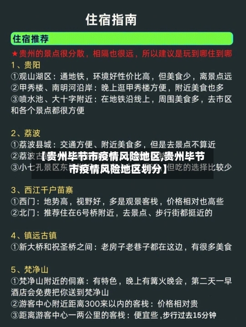 【贵州毕节市疫情风险地区,贵州毕节市疫情风险地区划分】-第1张图片