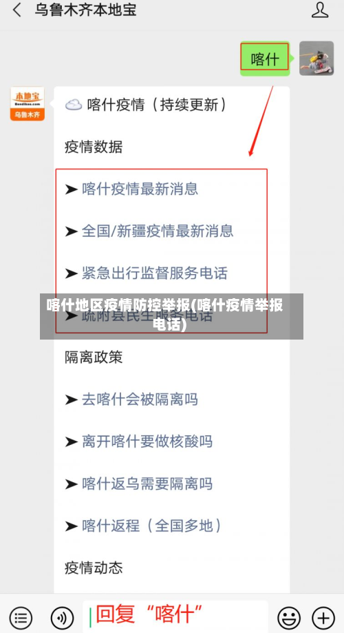 喀什地区疫情防控举报(喀什疫情举报电话)-第2张图片
