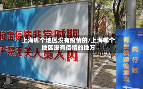 上海哪个地区没有疫情的/上海哪个地区没有疫情的地方-第3张图片