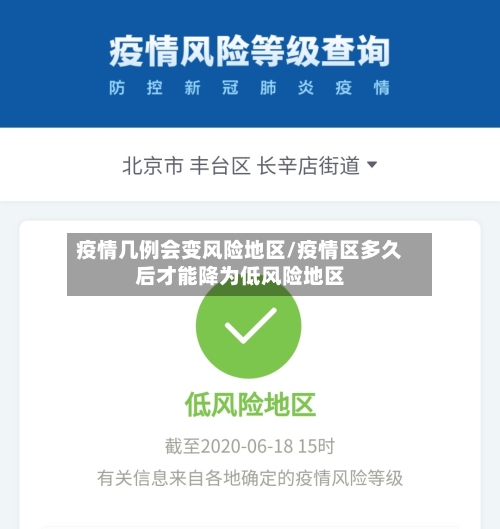 疫情几例会变风险地区/疫情区多久后才能降为低风险地区-第2张图片
