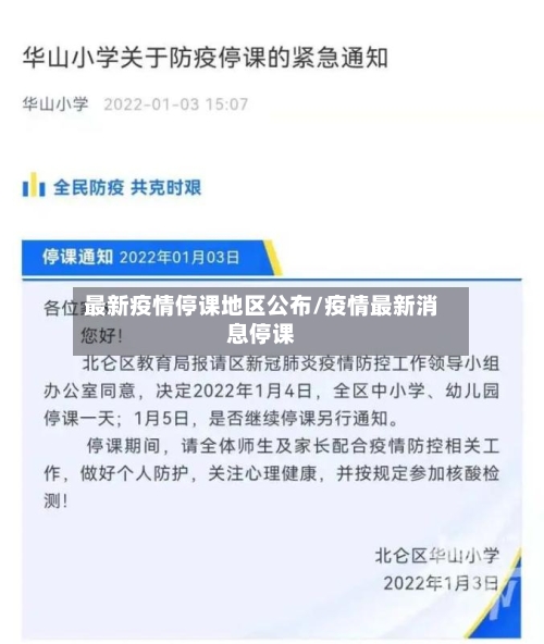 最新疫情停课地区公布/疫情最新消息停课-第1张图片