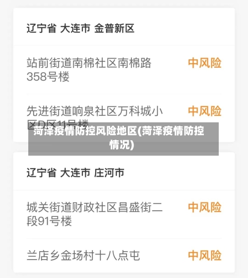 菏泽疫情防控风险地区(菏泽疫情防控情况)-第1张图片