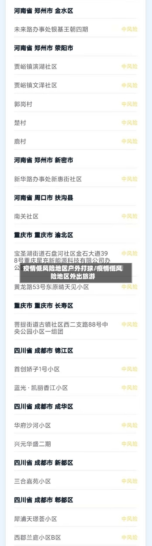 疫情低风险地区户外打球/疫情低风险地区外出旅游-第1张图片